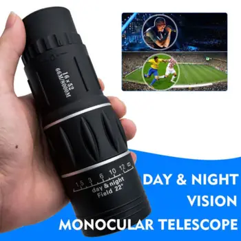 Mini Pocket Compact Monocular Telescope 16X52 HD Camping Hunting Spots Hiking igh Quality Tourism Scope
Mini Pocket Compact Monocular Telescope 16X52 HD Camping Hunting Spots Hiking igh Quality Tourism Scope