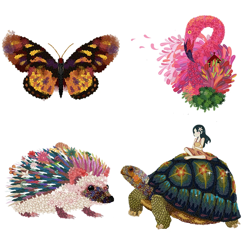 Animals Patch Iron on Transfer Cute Stickers on Clothes Patches Washable DIY Badges Clothing Deco for T-shirts Applique
Animals Patch Iron on Transfer Cute Stickers on Clothes Patches Washable DIY Badges Clothing Deco for T-shirts Applique