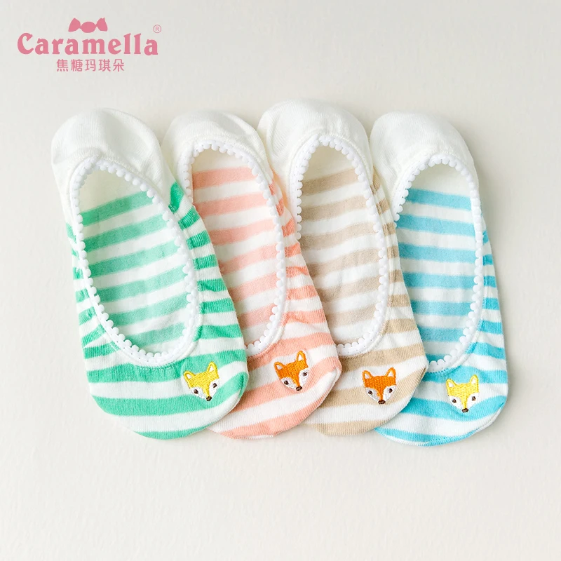 Caramella 4Pairs/lot Women's Socks Fox Embroidery Striped Cute College Style Short Socks Cotton Female Invisible Sock Calcetines
Caramella 4Pairs/lot Women's Socks Fox Embroidery Striped Cute College Style Short Socks Cotton Female Invisible Sock Calcetines