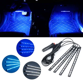 OKY Car-styling 4x 12 LED Car Charger Neon Interior Light Lamp Strip 12V Waterproof Flexib 4in1 Atmosphere Ice-blue/white /blue
OKY Car-styling 4x 12 LED Car Charger Neon Interior Light Lamp Strip 12V Waterproof Flexib 4in1 Atmosphere Ice-blue/white /blue