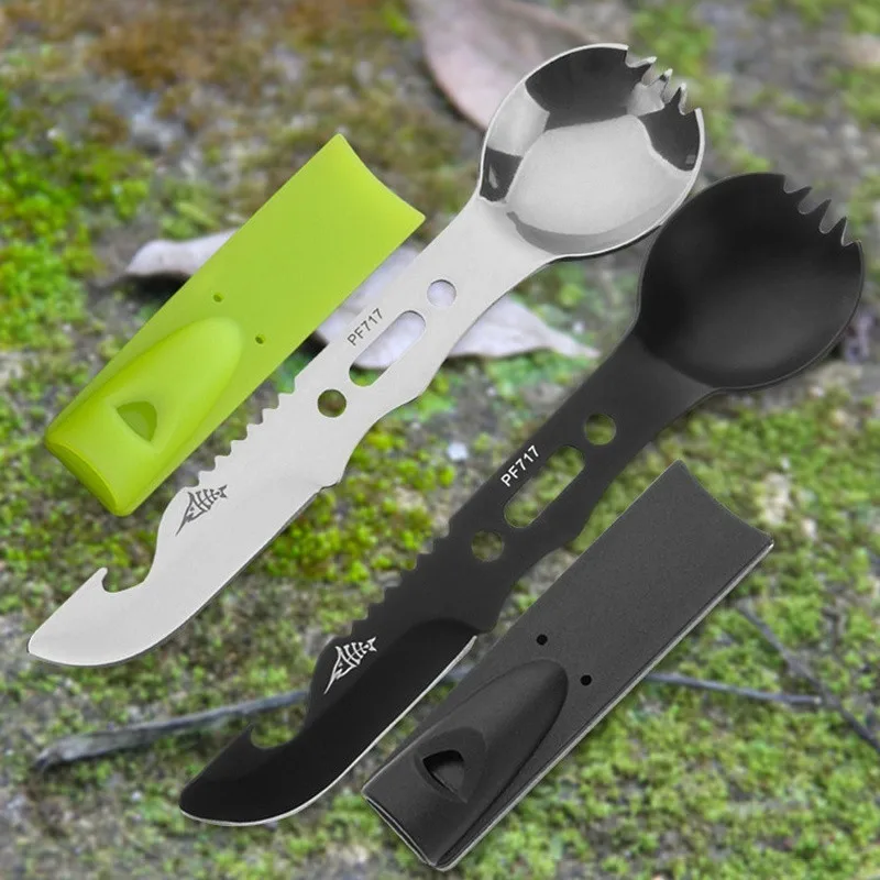 Camping Outdoor Tableware Combo Spoon Fork Knife Set Whistle EDC Survival Tools Hiking Hunting Backpacking Multitool Utensil
Camping Outdoor Tableware Combo Spoon Fork Knife Set Whistle EDC Survival Tools Hiking Hunting Backpacking Multitool Utensil