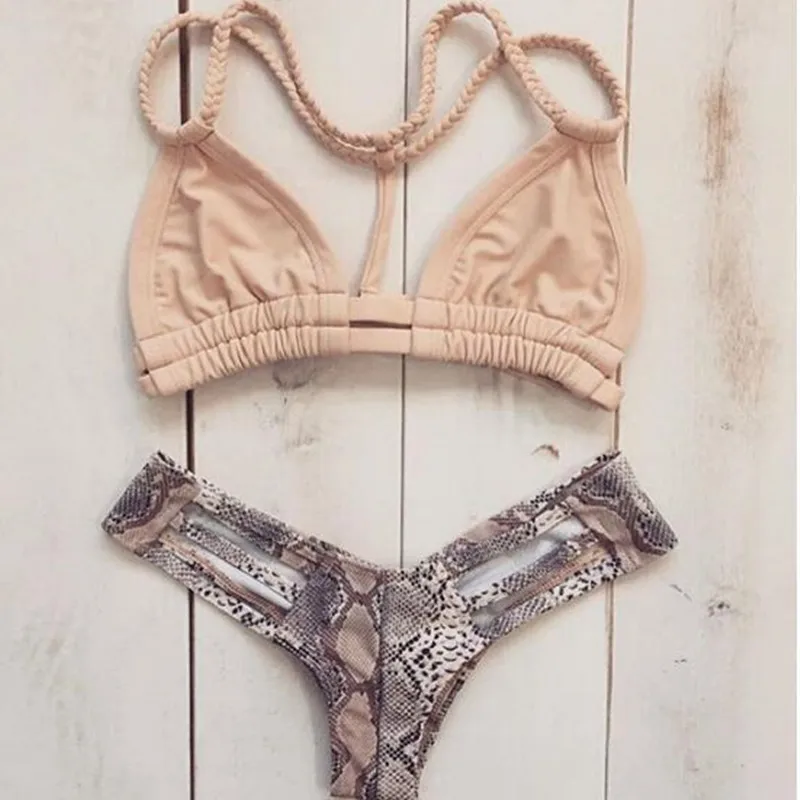 Women Swimwear Bikinis Push Up Swimsuit Snake skin Retro Beachwear Badpak Dames Brazilian Swimwear Padded Bathing Suit Monokini
Women Swimwear Bikinis Push Up Swimsuit Snake skin Retro Beachwear Badpak Dames Brazilian Swimwear Padded Bathing Suit Monokini