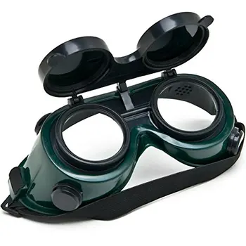Welders Safety Goggles Welding Cutting Glasses Flip Up Dark Green Lenses Oxy- Dual Lens Eye Cup
Welders Safety Goggles Welding Cutting Glasses Flip Up Dark Green Lenses Oxy- Dual Lens Eye Cup