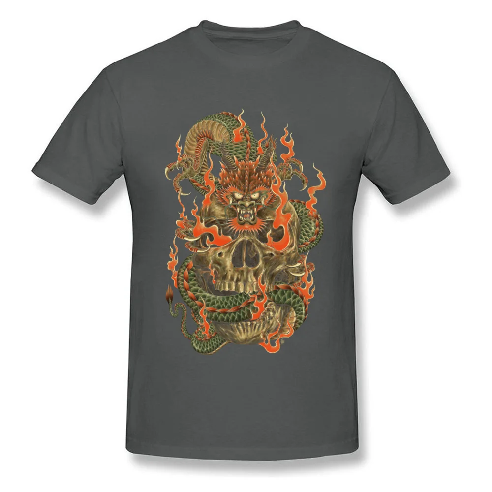 Special Oriental Dragon Design Short Sleeve T-Shirt Summer/Autumn Round Neck All Cotton Tees for Men T Shirt Normal Oriental Dragon carbon