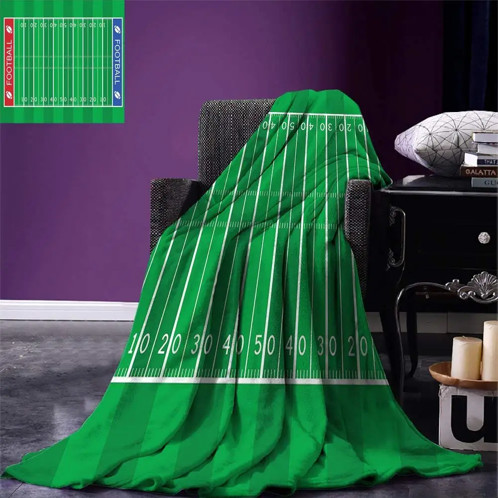 Football Throw Blanket American Football Field Playground Stripes and Numbers League Scramble Score Warm Microfiber
Football Throw Blanket American Football Field Playground Stripes and Numbers League Scramble Score Warm Microfiber