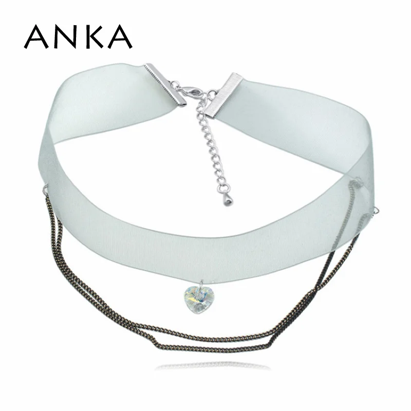 ANKA new women heart pendant choker necklace made with Crystals From Swarovski wedding romantic necklace jewelry gift 125378
ANKA new women heart pendant choker necklace made with Crystals From Swarovski wedding romantic necklace jewelry gift 125378