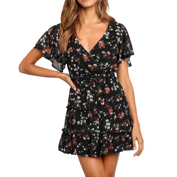 feitong Fashion Print V-Neck Above Knee Dress sukienki Women's Printing V-neck Sleeveless Mini Dress Princess Dress vestidos
feitong Fashion Print V-Neck Above Knee Dress sukienki Women's Printing V-neck Sleeveless Mini Dress Princess Dress vestidos