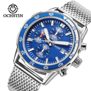 Swiss Brand High-End Business Watch Multi-Function 3 Eye 6 Needle Men's Watch Steel With Waterproof Watch Calendar Luminous
Swiss Brand High-End Business Watch Multi-Function 3 Eye 6 Needle Men's Watch Steel With Waterproof Watch Calendar Luminous