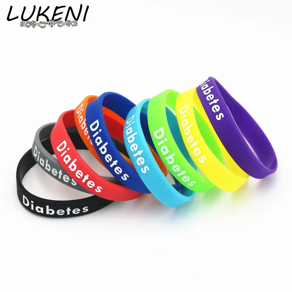 LUKENI 1PC Printed Bracelet Youth and Adult Size Diabetes Silicone Wristband Sports Armband Nurse Bracelets&Bangles Gifts SH151
LUKENI 1PC Printed Bracelet Youth and Adult Size Diabetes Silicone Wristband Sports Armband Nurse Bracelets&Bangles Gifts SH151