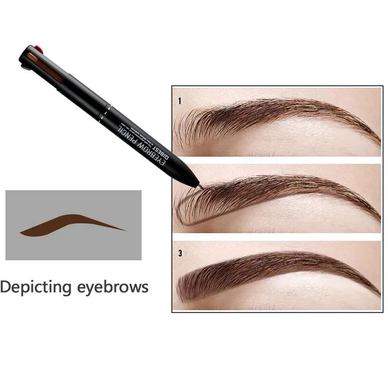 Manooby Eyes Makeup Eyebrow Pencil 4 In 1 Multi-function Waterproof Eyebrow Pen Lasting Beauty Make Up Cosmetic
Manooby Eyes Makeup Eyebrow Pencil 4 In 1 Multi-function Waterproof Eyebrow Pen Lasting Beauty Make Up Cosmetic
