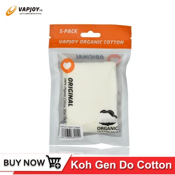 

Vapjoy Organic Cotton Koh Gen Do For RDA RDTA RTA RBA Atomizer Coil Wick Electronic Cigarette Cotton KGD 5pcs 10pcs