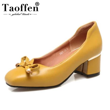 Taoffen Women High Heels Beads Bowknot High Heel Shoes Women Office Ladies Sweet Pumps Daily Party Wedding Pumps Size 32-46
Taoffen Women High Heels Beads Bowknot High Heel Shoes Women Office Ladies Sweet Pumps Daily Party Wedding Pumps Size 32-46