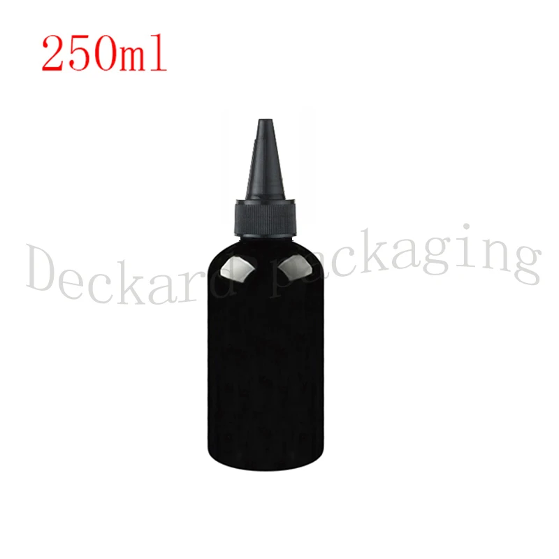 30pcs 250ml black Empty plastic bottle pet bottle with Twist Top Caps, pointed mouth top cap
30pcs 250ml black Empty plastic bottle pet bottle with Twist Top Caps, pointed mouth top cap