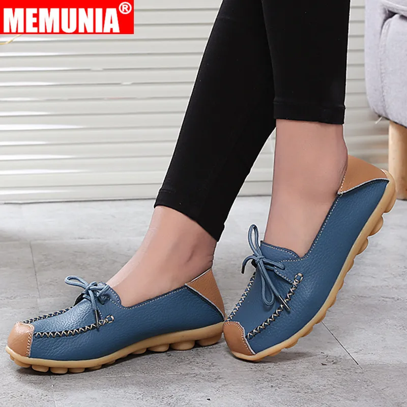 MEMUNIA big size 35-44 fashion new flats women round toe shallow genuine leather shoes Casual Loafers mixed colors boat shoes
MEMUNIA big size 35-44 fashion new flats women round toe shallow genuine leather shoes Casual Loafers mixed colors boat shoes