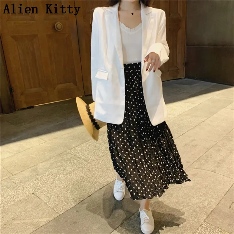 Alien Kitty Notched Autumn Casual Female 2019 New Style Single Button Solid Coat Free Office Lady Long Sleeve Blazers 2 Colors
Alien Kitty Notched Autumn Casual Female 2019 New Style Single Button Solid Coat Free Office Lady Long Sleeve Blazers 2 Colors