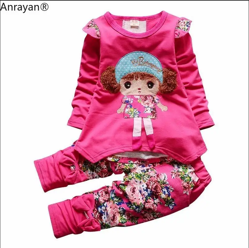 2019 Spring Autumn Kids Cartoon CUTE Girls Long Sleeve Flower T-shirt Pants Sets Infant Cotton Suits Children Clothes Tracksuit
2019 Spring Autumn Kids Cartoon CUTE Girls Long Sleeve Flower T-shirt Pants Sets Infant Cotton Suits Children Clothes Tracksuit