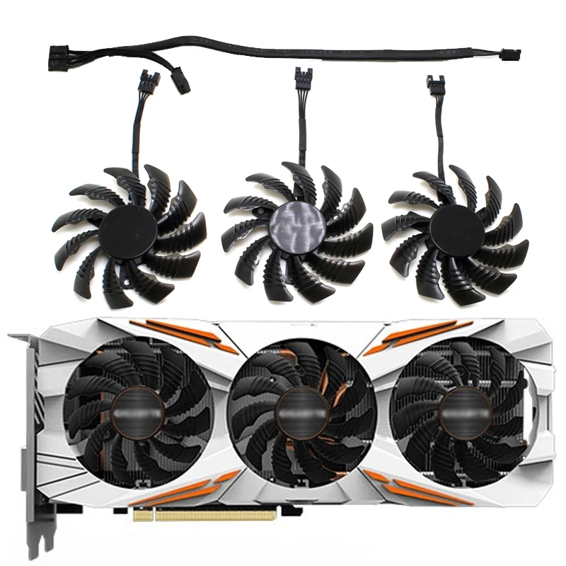 75mm T128010SU 0.35A Cooler Fan For Gigabyte AORUS GTX 1060 1070 1080 G1 GTX 1070Ti 1080Ti 960 970 980Ti Video Card Cooler Fan
75mm T128010SU 0.35A Cooler Fan For Gigabyte AORUS GTX 1060 1070 1080 G1 GTX 1070Ti 1080Ti 960 970 980Ti Video Card Cooler Fan