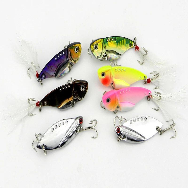 7PCS 5.5cm 11g artificial fishing bait Fishing Lure Metal vib 8# Hook popper Bass Walleye Crappie Minnow Fishing Tackle
7PCS 5.5cm 11g artificial fishing bait Fishing Lure Metal vib 8# Hook popper Bass Walleye Crappie Minnow Fishing Tackle
