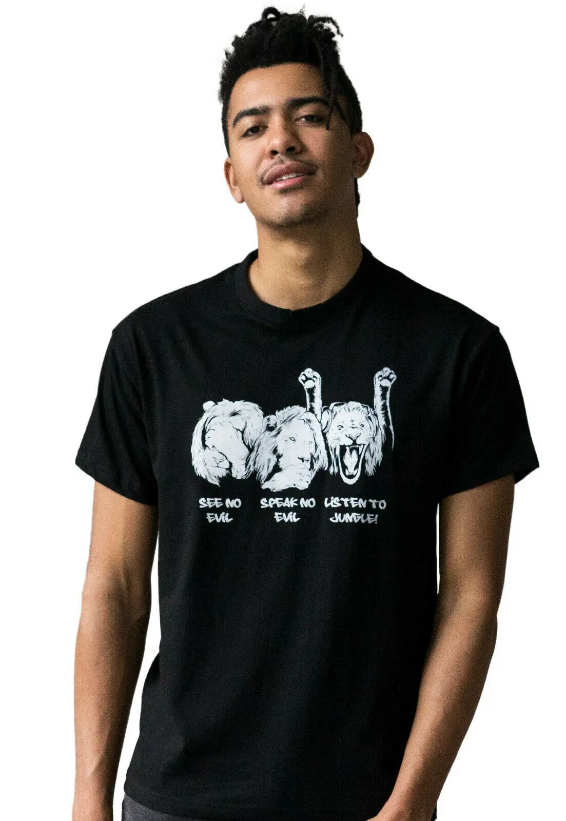 Junglist Lions DJ T Shirt Neurofunk Drum and Bass Jungle Breakbeat DnB Men's Tee Summer Short Sleeves Cotton T-Shirt Fashion
Junglist Lions DJ T Shirt Neurofunk Drum and Bass Jungle Breakbeat DnB Men's Tee Summer Short Sleeves Cotton T-Shirt Fashion