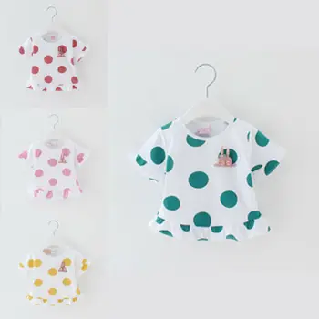 2019 Newborn Baby Girl Polka Dot T-shirt Fashion Lovely Ruffle Summer Outfits Clothes Tops Baby Girl Clothes Hot Sale
2019 Newborn Baby Girl Polka Dot T-shirt Fashion Lovely Ruffle Summer Outfits Clothes Tops Baby Girl Clothes Hot Sale