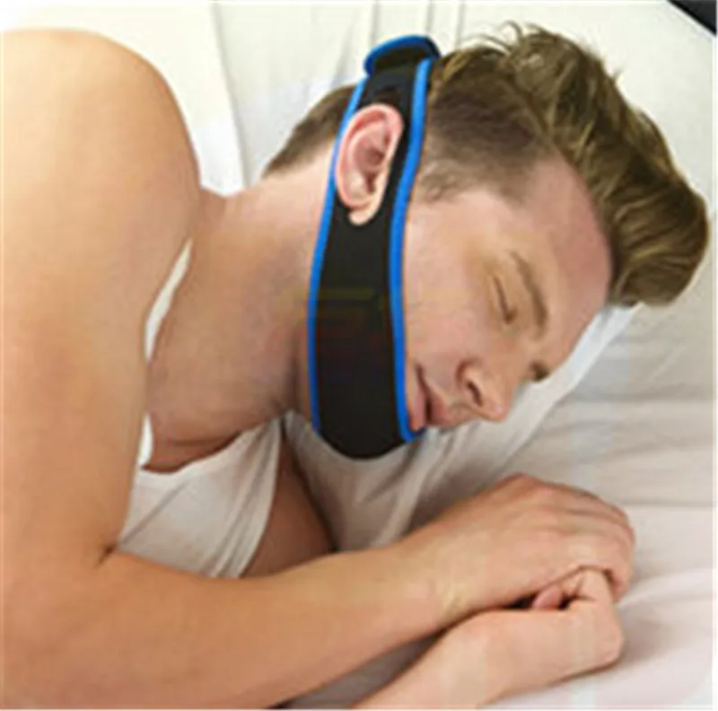 Image New Anti Snore Stop Snoring Chin Strap Snore Stopper Belt Anti Apnea Jaw Solution Sleep Support