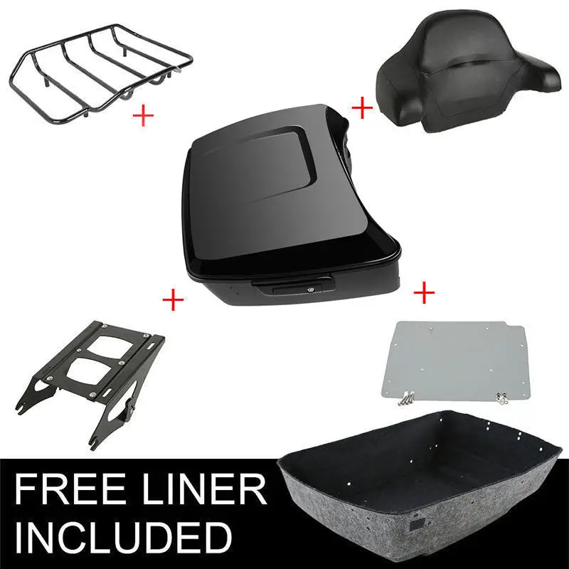 Motorcycle Painted Black King Pack Trunk Luggage Rack For Harley Tour Pak Touring Road King Street Glide Road Glide 2014-2019
Motorcycle Painted Black King Pack Trunk Luggage Rack For Harley Tour Pak Touring Road King Street Glide Road Glide 2014-2019