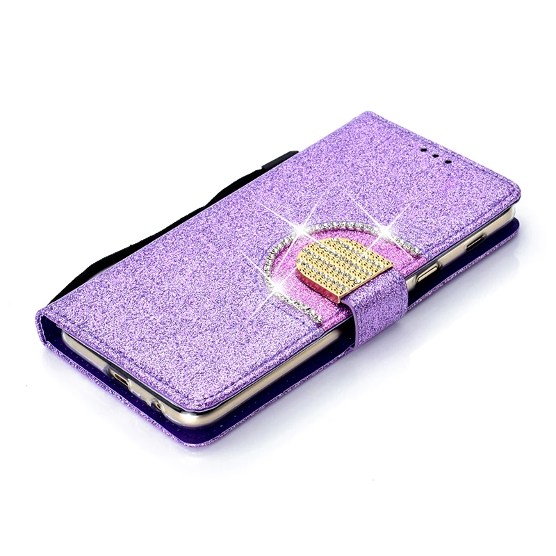 KEFO Bling Glitter Wallet Case For Samsung Galaxy A6 A8 Plus 2018 Diamond Flip Mirror Cover For amsung Galaxy A3 A5 2016 2017 (1)