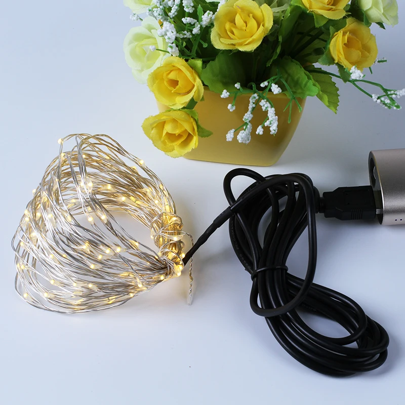 10pcs 10M 100LED LED light string copper wire USB interface Christmas wedding decorative light string waterproof low-voltage 5V
10pcs 10M 100LED LED light string copper wire USB interface Christmas wedding decorative light string waterproof low-voltage 5V