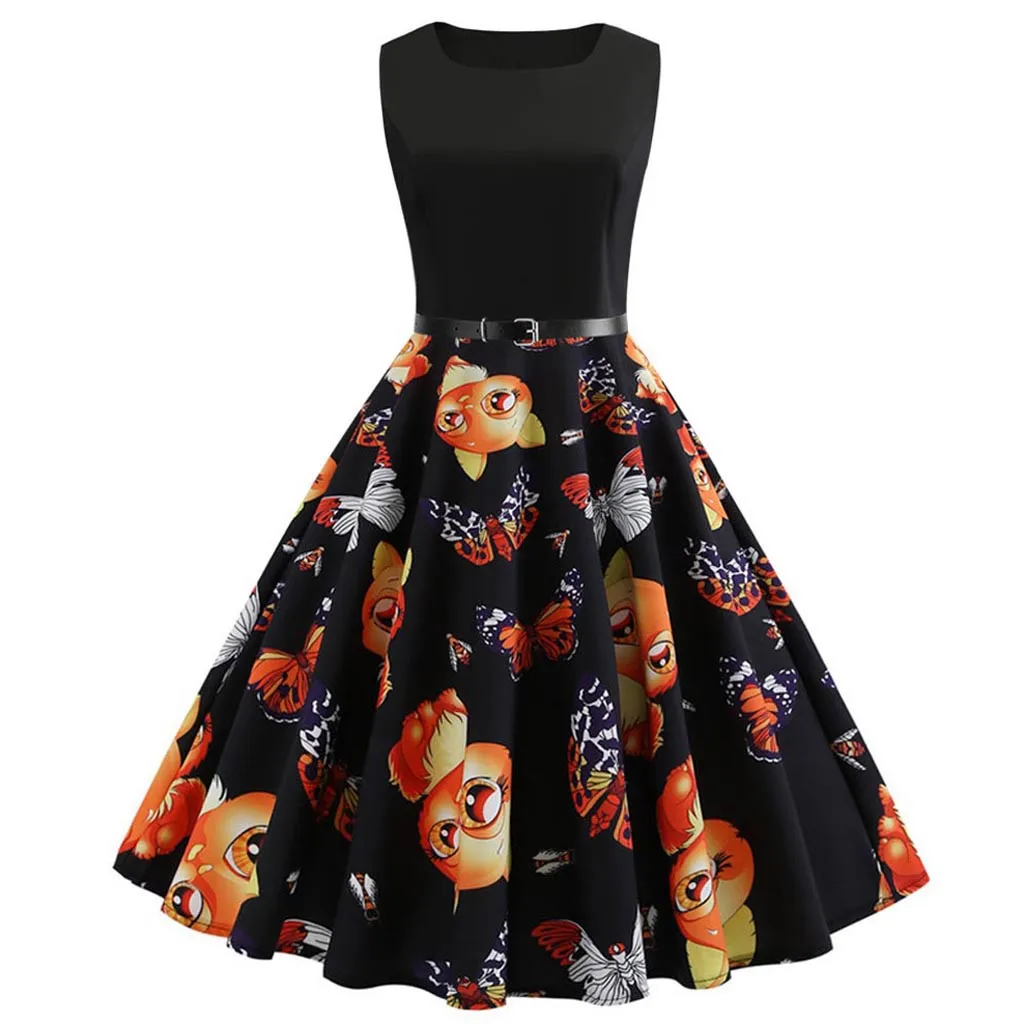 JAYCOSIN 2019 hot sale dress female new fashion women's retro small fox print sleeveless casual ball robes
JAYCOSIN 2019 hot sale dress female new fashion women's retro small fox print sleeveless casual ball robes