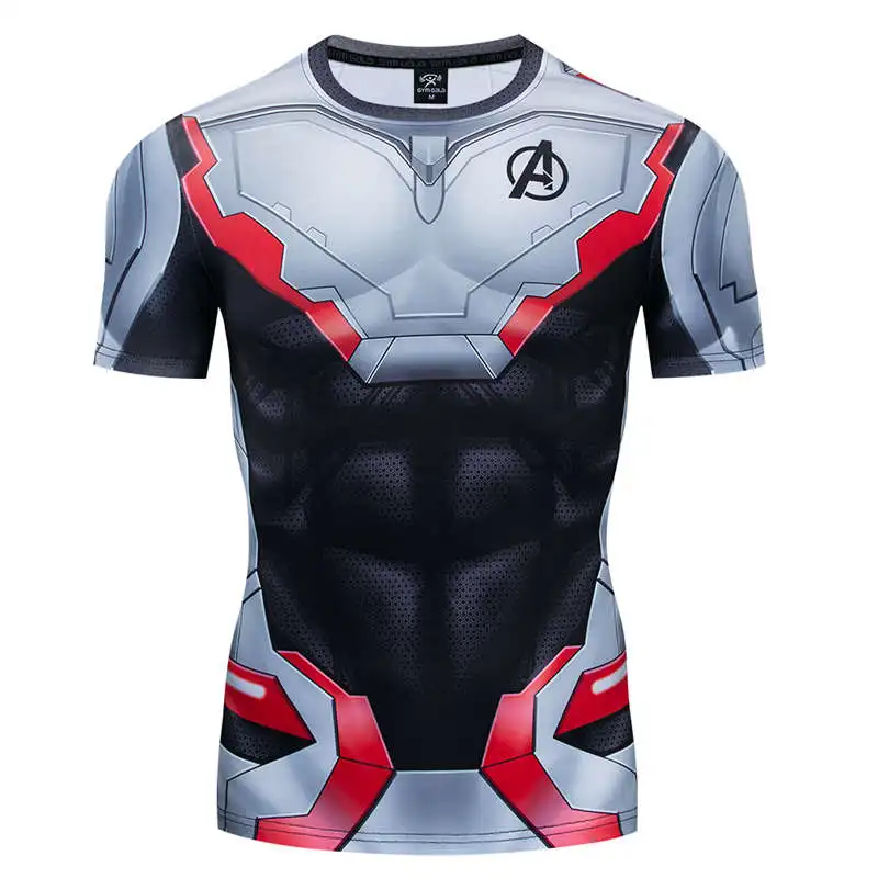 2019 New Compression Shirts Avengers 4 Endgame Quantum Captain America 3D Printed T shirts Men Cosplay short Sleeve Costume
2019 New Compression Shirts Avengers 4 Endgame Quantum Captain America 3D Printed T shirts Men Cosplay short Sleeve Costume