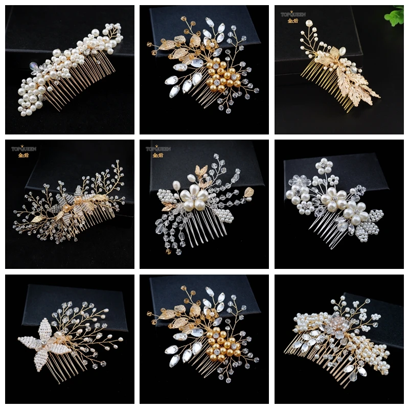 TOPQUEEN Bridal Combs Wedding Headpiece Wedding Hairdress Bridal Hair Comb Hair Jewelry Accessory for Party Fashion Elegant
TOPQUEEN Bridal Combs Wedding Headpiece Wedding Hairdress Bridal Hair Comb Hair Jewelry Accessory for Party Fashion Elegant