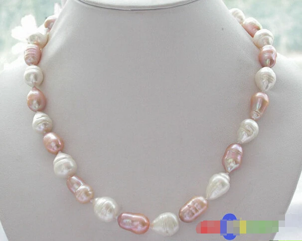 DD Wholesale FREE SHIPPING >>> 18" 15MM WHITE PINK DRIP FRESHWATER CULTURED PEARL NECKLACE p2274
DD Wholesale FREE SHIPPING >>> 18" 15MM WHITE PINK DRIP FRESHWATER CULTURED PEARL NECKLACE p2274