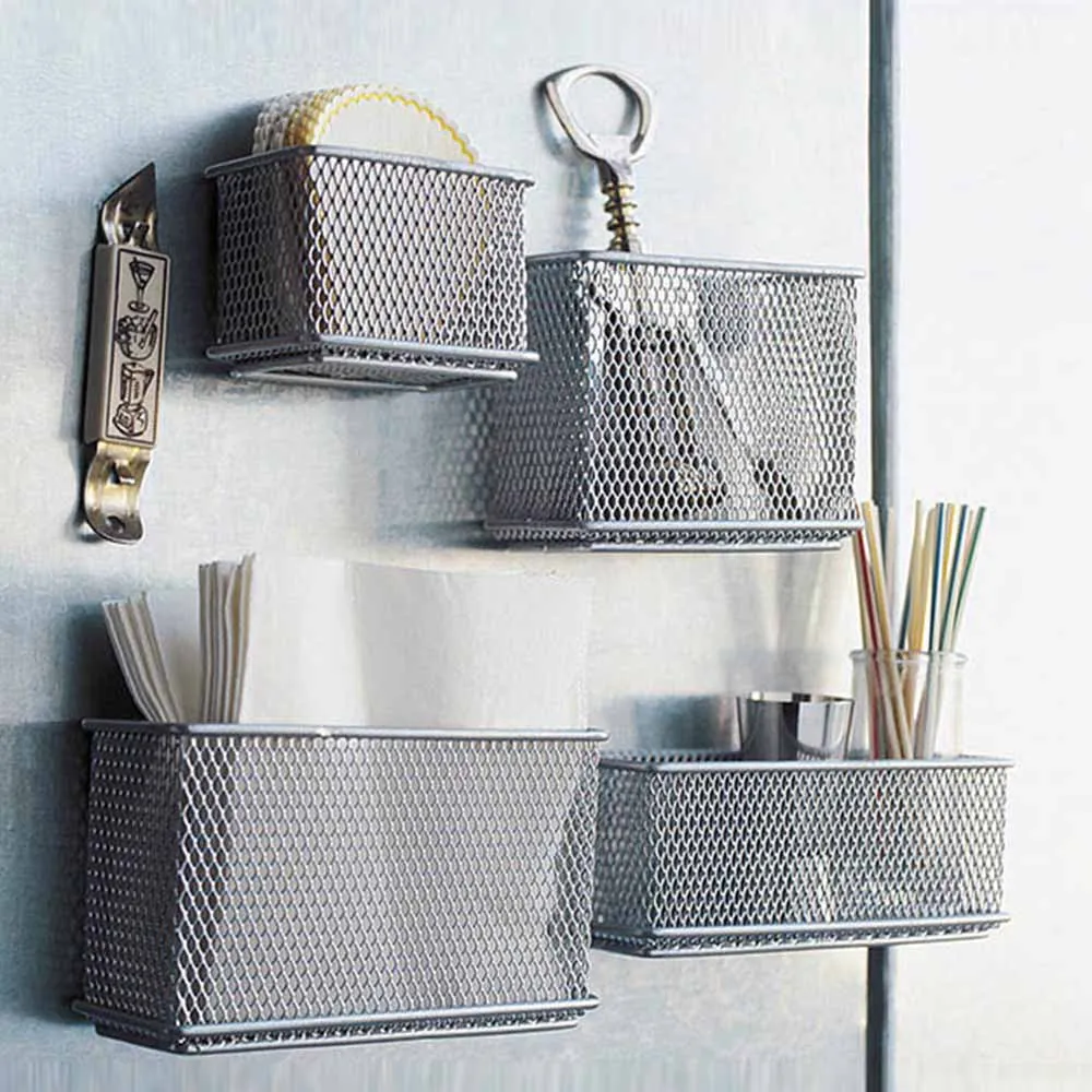Magnetic Storage Box Refrigerator Metal Suction Basket Document Debris Grid Storage Container
Magnetic Storage Box Refrigerator Metal Suction Basket Document Debris Grid Storage Container