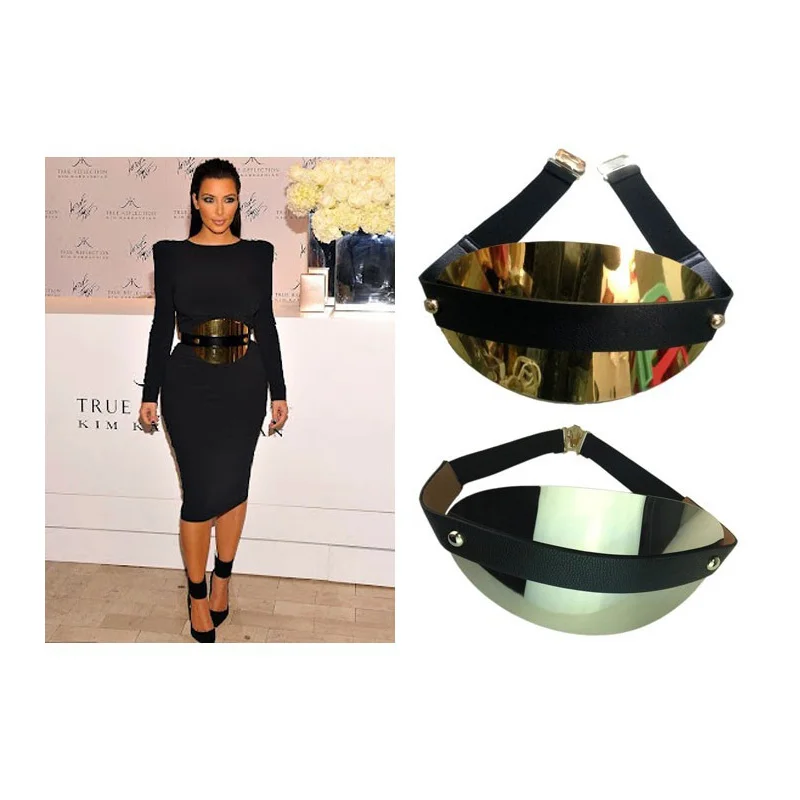 (10pc/lot) women gold & silver super wide metal plate metallic mirror belt designer big cummerbund elastic belts
(10pc/lot) women gold & silver super wide metal plate metallic mirror belt designer big cummerbund elastic belts