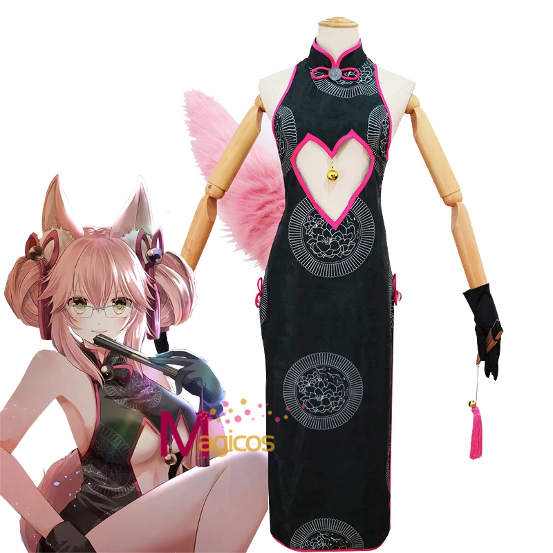 Fate Grand Order Tamamo no Mae Cosplay Costume FGO Koyanskaya Fox Secretary Cheongsam Dress Uniform Outfit Costumes For Women
Fate Grand Order Tamamo no Mae Cosplay Costume FGO Koyanskaya Fox Secretary Cheongsam Dress Uniform Outfit Costumes For Women