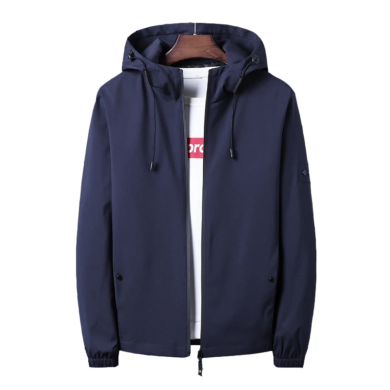 Jacket Men Spring Autumn Thin Solid Male Hooded Slim Fit Basic Jacket Windbreaker Jaqueta Masculino Size M-4XL Dropshipping
Jacket Men Spring Autumn Thin Solid Male Hooded Slim Fit Basic Jacket Windbreaker Jaqueta Masculino Size M-4XL Dropshipping