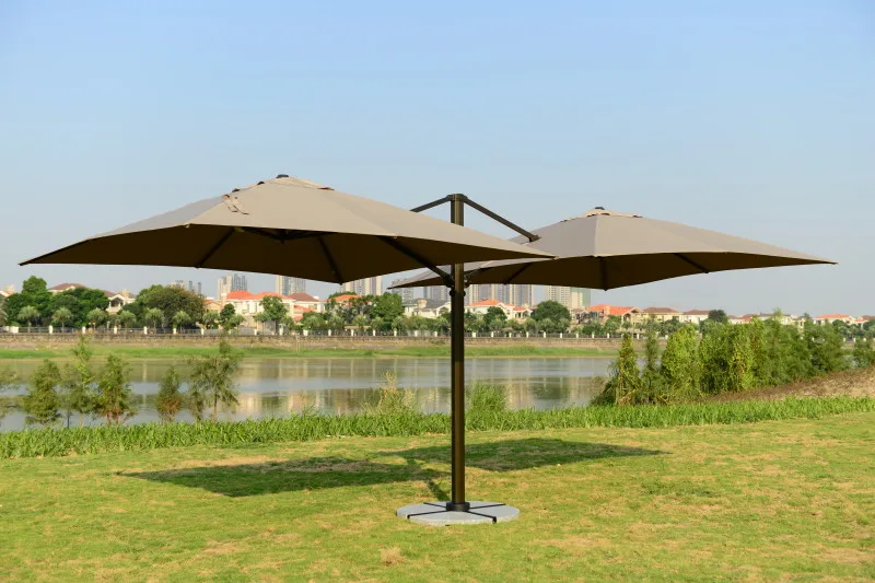 Два больших открытый зонтик рим лаундж-бар патио анти-уф дождь | Мебель