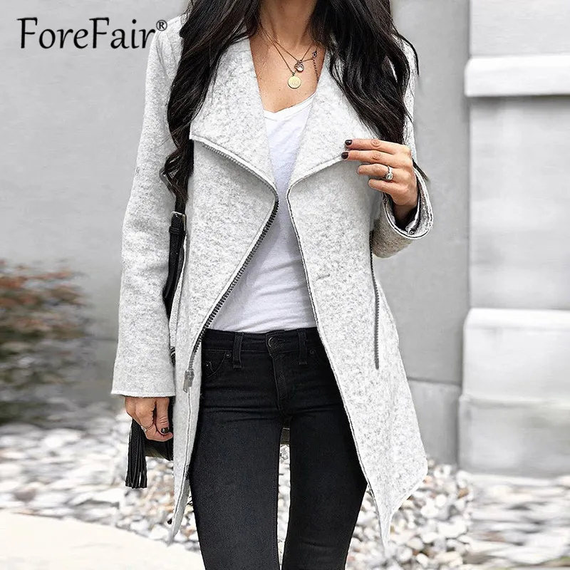 Forefair 2018 Autumn Winter Long Coat Women Oversize Wool Blends Zipper Outwear Casual Solid Jacket Overcoat
Forefair 2018 Autumn Winter Long Coat Women Oversize Wool Blends Zipper Outwear Casual Solid Jacket Overcoat