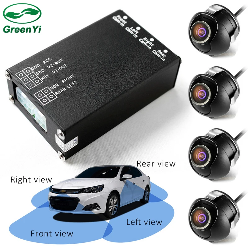 For 360 Degrees Parking Monitor System . 4 CH Video Input Control Switch Box System For Front Rear Left Right Side Camera
For 360 Degrees Parking Monitor System . 4 CH Video Input Control Switch Box System For Front Rear Left Right Side Camera