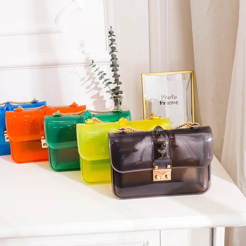 new luxury handbags women bags designer candy color Jelly bags Transparent rivet chain lady crossbody bags ladies shoulder bag
new luxury handbags women bags designer candy color Jelly bags Transparent rivet chain lady crossbody bags ladies shoulder bag