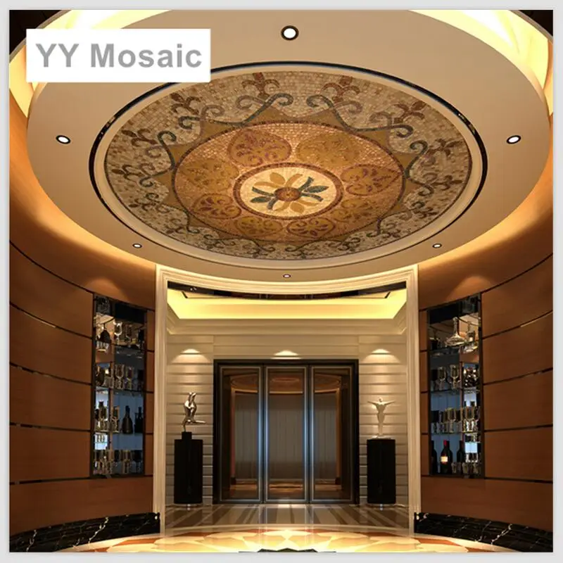 Luxury Round Shape Mural for Ceiling Floor Ice Jade Glimmer Glass Mosaic Tiles Home Decoration Customized Sizes and Shapes
Luxury Round Shape Mural for Ceiling Floor Ice Jade Glimmer Glass Mosaic Tiles Home Decoration Customized Sizes and Shapes