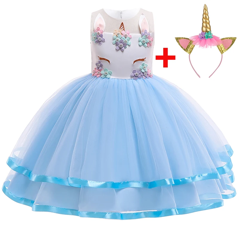 Flower Tutu Unicorn Summer Girls Dress Party Ball Gown Cute Wedding Kids Dresses Birthday Formal Princess Years 3-10 DJS002
Flower Tutu Unicorn Summer Girls Dress Party Ball Gown Cute Wedding Kids Dresses Birthday Formal Princess Years 3-10 DJS002
