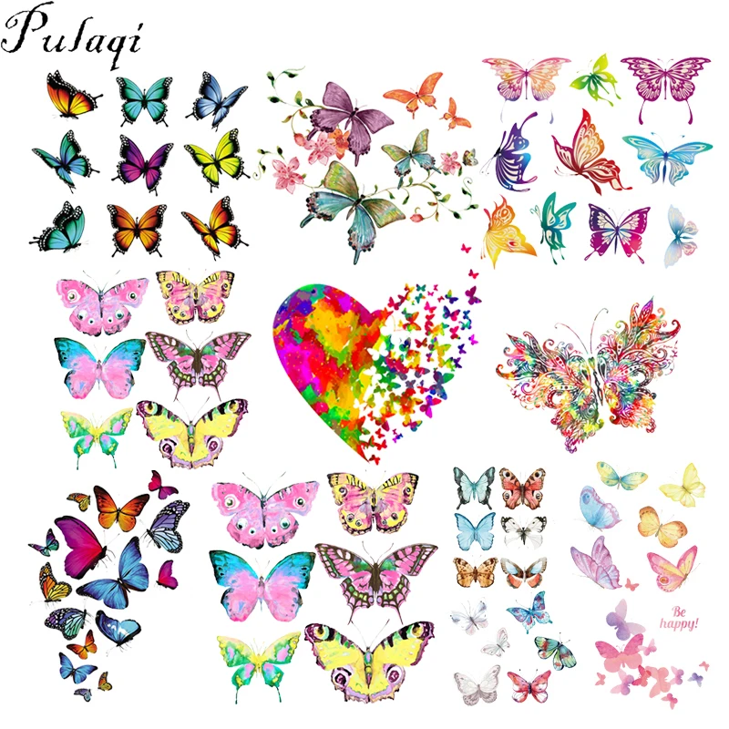 Pulaqi DIY Stripes Love Butterfly Iron on Heat Transfer Patches for Clothing Ironing Thermal Stickers On T-shirt Summer Applique
Pulaqi DIY Stripes Love Butterfly Iron on Heat Transfer Patches for Clothing Ironing Thermal Stickers On T-shirt Summer Applique