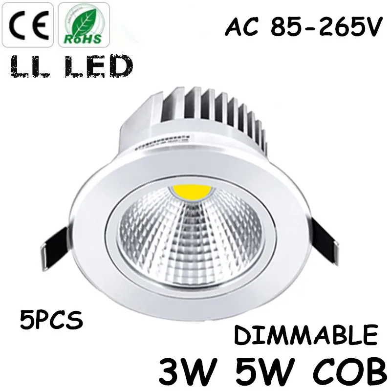 5pcs/lot LED COB Ceiling light 3W 5W 7W Dimmable COB Chip Spot Light Lampm Recessed Home lighting AC85-265V Free shipping
5pcs/lot LED COB Ceiling light 3W 5W 7W Dimmable COB Chip Spot Light Lampm Recessed Home lighting AC85-265V Free shipping