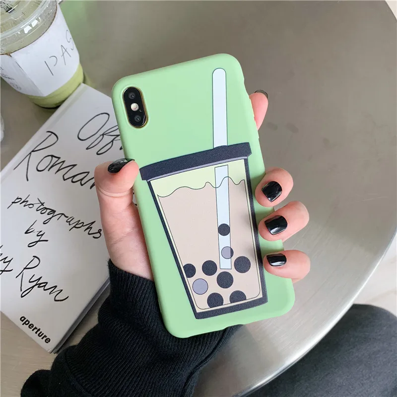 Summer Cute Milk Tea Pattern Phone Case For iphone XS Max XR X Case For iphone 6 6s 7 8 plus Fashion Funny tpu Soft shell Cases
Summer Cute Milk Tea Pattern Phone Case For iphone XS Max XR X Case For iphone 6 6s 7 8 plus Fashion Funny tpu Soft shell Cases
