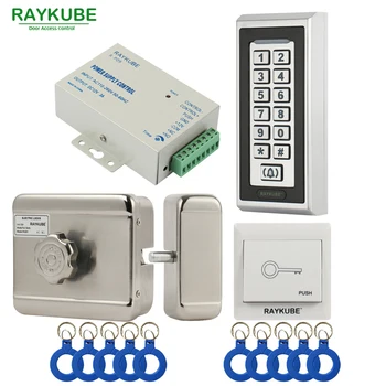 RAYKUBE Electric Motor Lock Access Control System Kit + Metal Password Keypad+Exit Button+ID Keyfobs
RAYKUBE Electric Motor Lock Access Control System Kit + Metal Password Keypad+Exit Button+ID Keyfobs