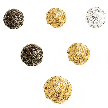 18MM Golds Bronze Silver Plated Hollow Twist Ball Metal Wire Round Loose Spacer Beads for Beadwork Diy Jewelry Accessories 20pcs
18MM Golds Bronze Silver Plated Hollow Twist Ball Metal Wire Round Loose Spacer Beads for Beadwork Diy Jewelry Accessories 20pcs