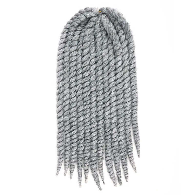 Afro Fat Havana Twist Crochet Braids 14" 18" 22" Grey Hair Extensions Synthetic Crotchet Braiding Hair 80g 1 pack by Silike
Afro Fat Havana Twist Crochet Braids 14" 18" 22" Grey Hair Extensions Synthetic Crotchet Braiding Hair 80g 1 pack by Silike