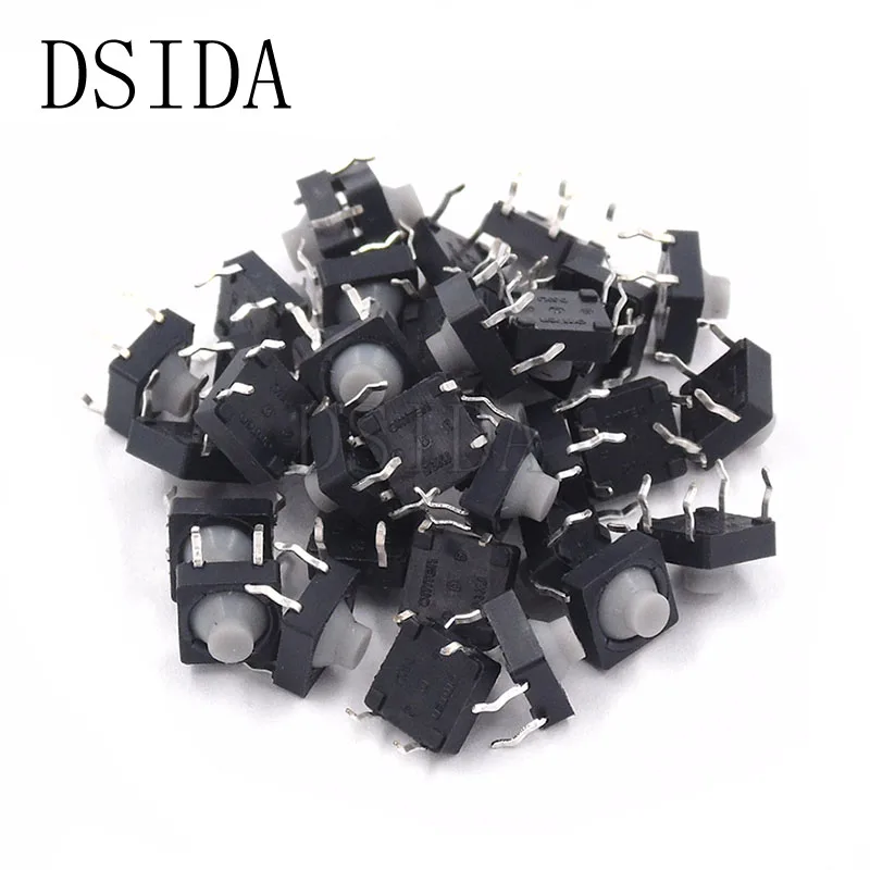 10Pcs/Lot 8X8X5MM Touch Power switch button Tact switch DIP-4 8*8*5MM 8*8MM Silicone Micro Switch
10Pcs/Lot 8X8X5MM Touch Power switch button Tact switch DIP-4 8*8*5MM 8*8MM Silicone Micro Switch