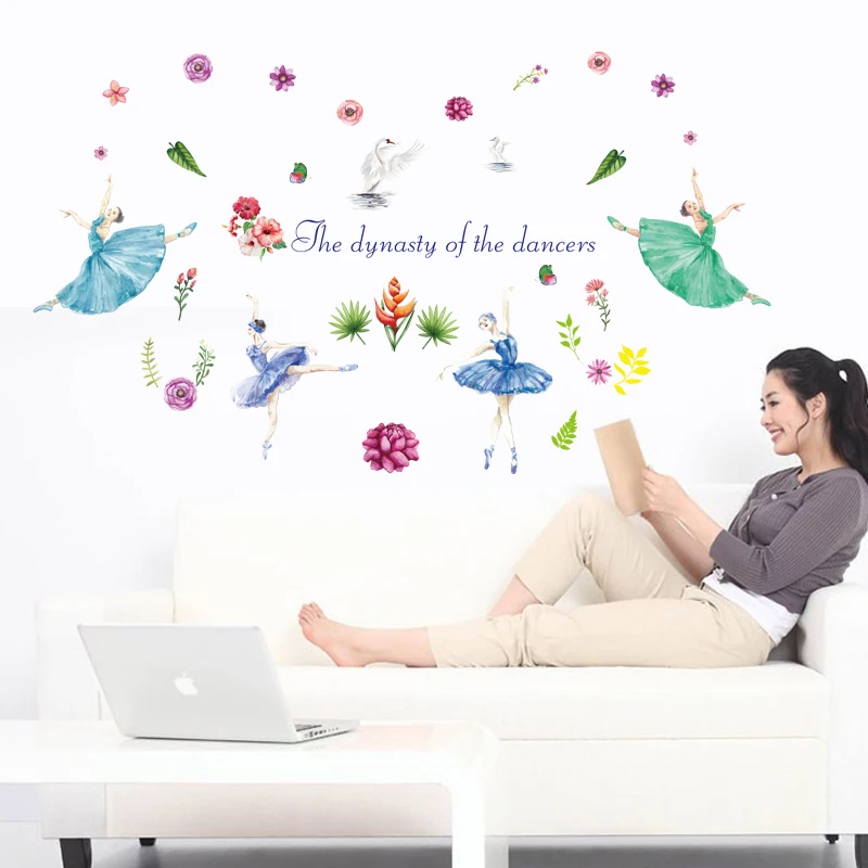 Creative Dancing Eco-friendly Removable Kids Girl Bedroom Living Room Decor Art Mural Decal Self-adhesive Wall Stickers dc28
Creative Dancing Eco-friendly Removable Kids Girl Bedroom Living Room Decor Art Mural Decal Self-adhesive Wall Stickers dc28